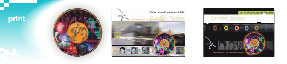 Event Print and Website Design, Posters, Multimedia Branding, Marketing Materials, Direct Mail, Advertising, e-marketing blasts, e-newsletters, Educational booklets, Program Guides, Conference Programs, Website Banners, Institutional Visual Identity, Conference Programs, Convention Guides,